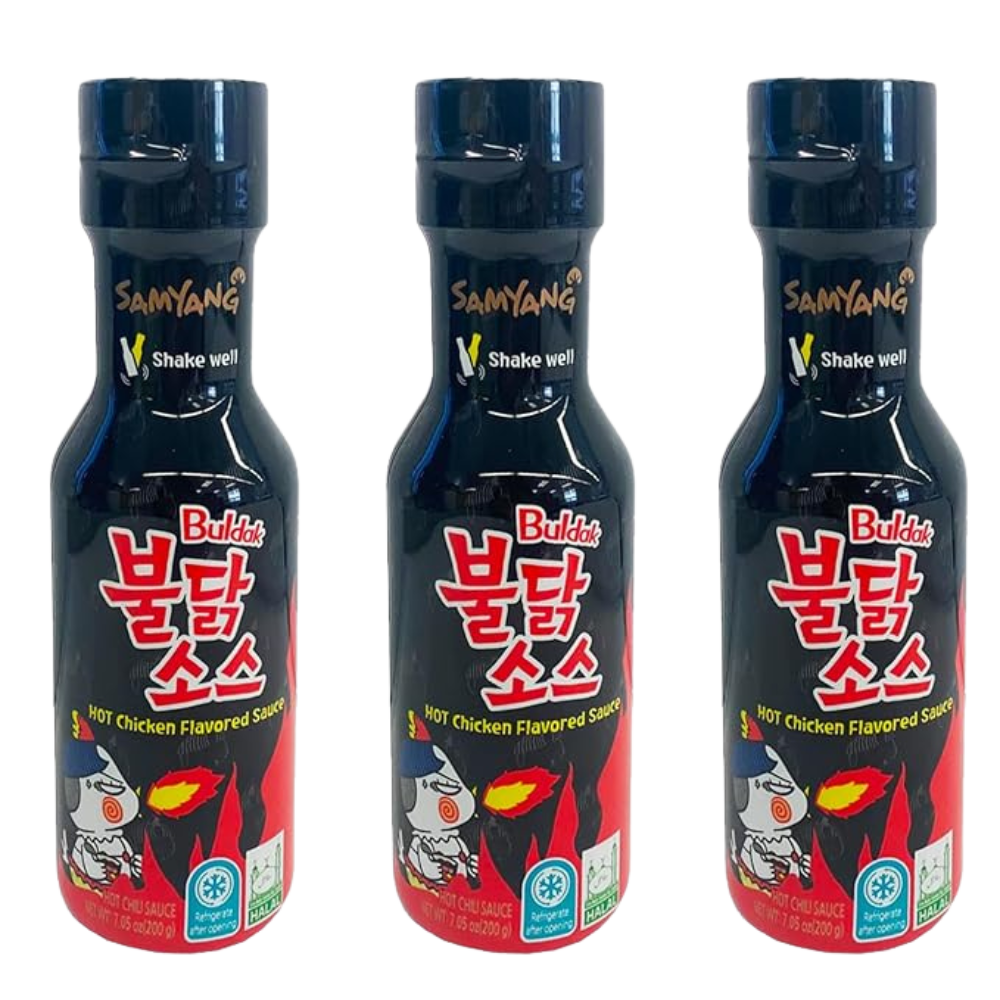 Samyang Buldak Artificial Spicy Hot Chicken Flavoured Sauce Original 200g x3