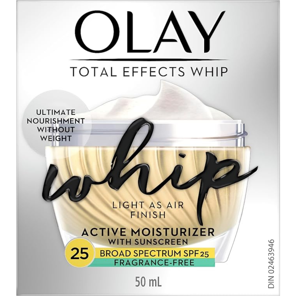 Olay Face Moisturizer by Olay Total Effects Whip | Vitamin C and Vitamin E with Sunscreen SPF 25, 50 g