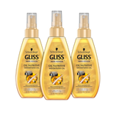 GLISS Hair Repair Nutritive Oil, Weightless Treatment for Fine to Normal Hair, 5.1 Ounces (Pack of 3