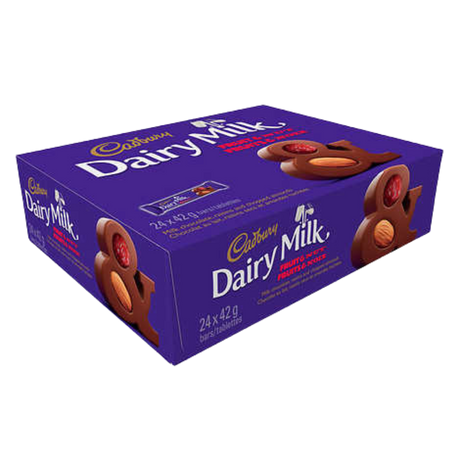 Cadbury Dairy Milk Fruit and Nut Chocolate Bars 24 × 42 g