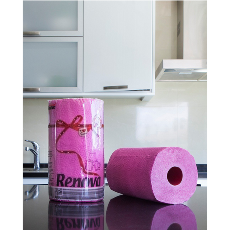Renova Pink Paper Towel