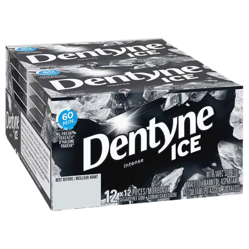 Dentyne Ice Intense Sugar-free Gum 12 packs of 12