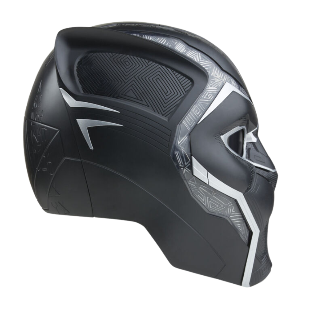 Marvel Legends Black Panther Premium Electronic Role Play Helmet with Light FX and Flip-Up/Flip-Down Lenses, Black Panther Roleplay Item