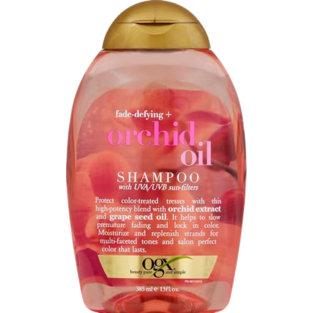 OGX Fade-Defying Orchid Oil Shampoo with UVA/UVB Sun Filters, 13 Ounces