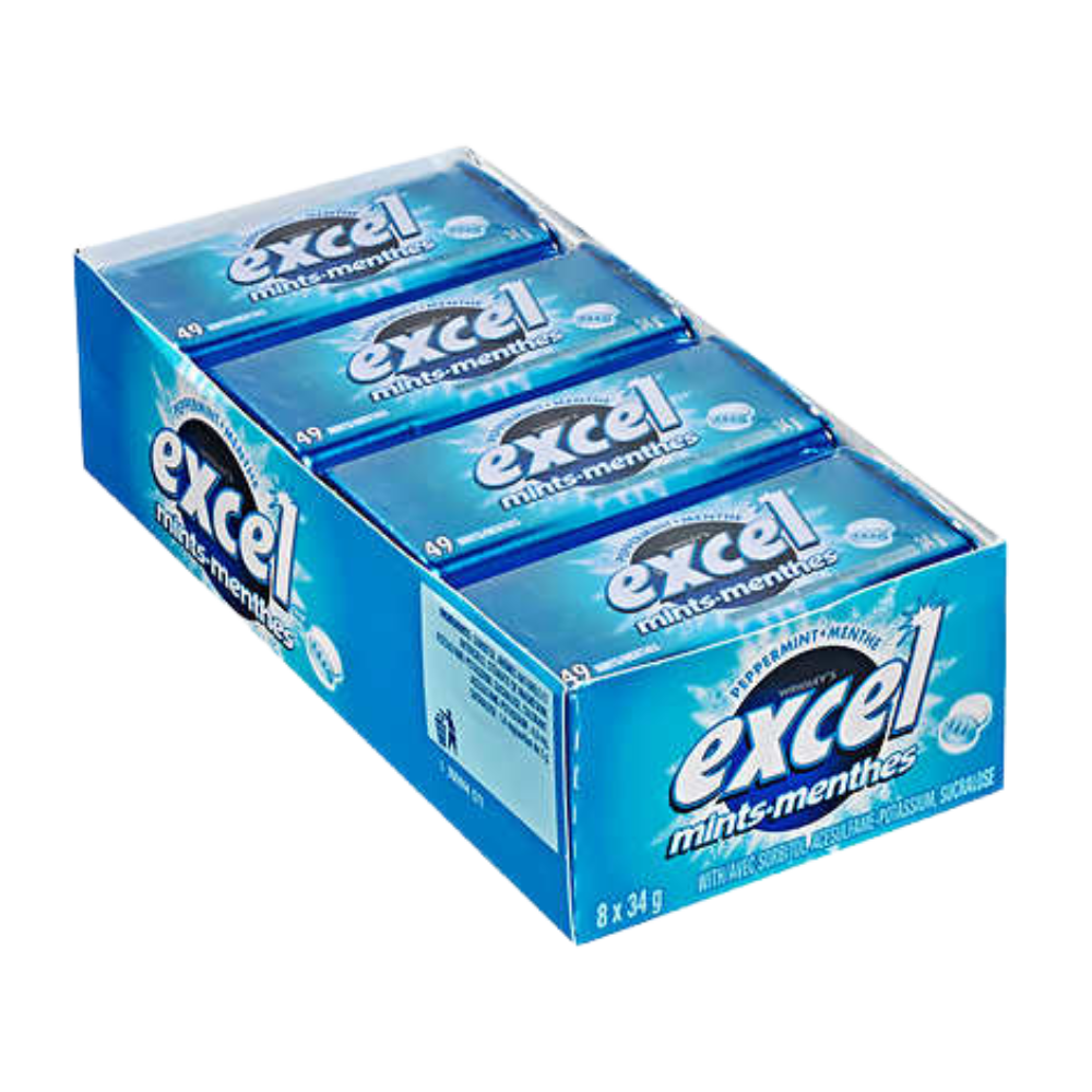 Excel Peppermint Mints Pack of 8