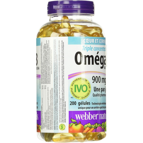 Webber Naturals Triple Strength (Omega 3) 900 Mg 200 Softgels, 200 Count