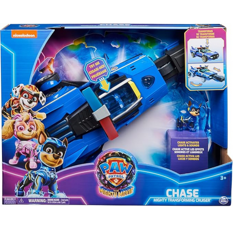 Paw Patrol – THE SUPERFILM – Transformable Deluxe Car with Paw Patrol Chase Figure