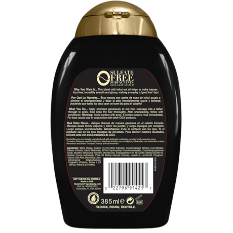 Organix Kukui Oil Shampoo, 13-Ounce