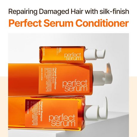 Mise En Scene Perfect Serum Original Conditioner For Damaged Hair, Nutrient Care With ARGAN, JOJOBA SEED Oil For Smooth, Glossy Hair, 22.99 Fl. Oz.