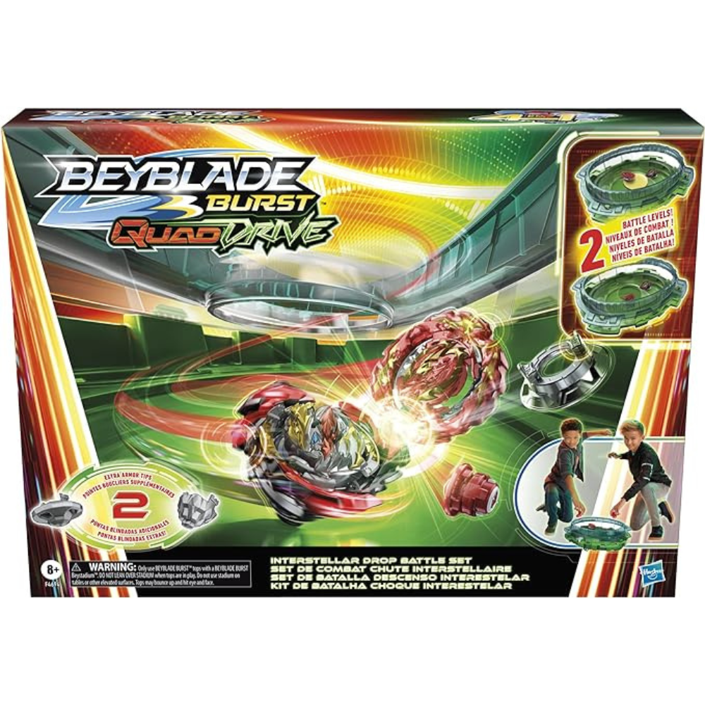 Hasbro F4694 / F4694AS00 / F4694AS00 Beyblade Burst QuadDrive Interstellar Drop Battle Set Game