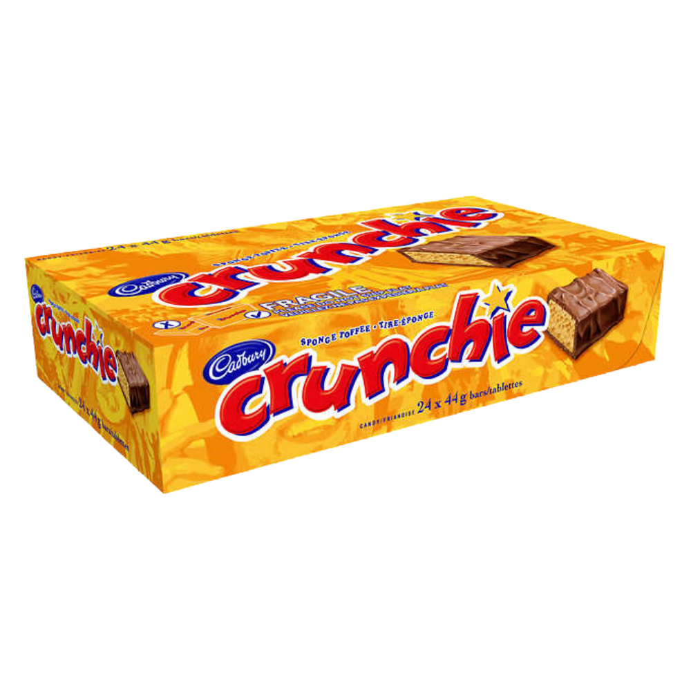 Cadbury Crunchie Chocolate Bars 24 × 44 g