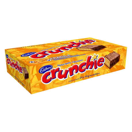 Cadbury Crunchie Chocolate Bars 24 × 44 g