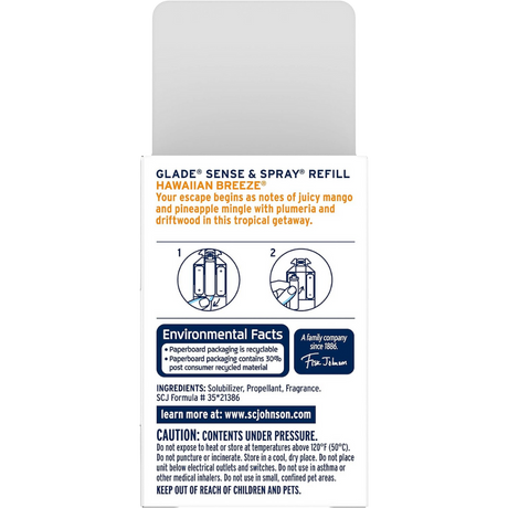 Glade Sense & Spray Refill, Hawaiian Breeze