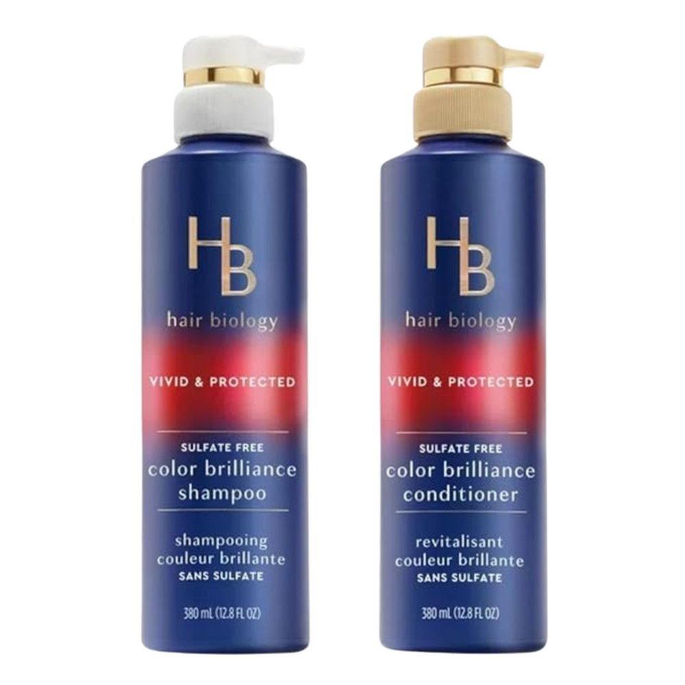 Color Brilliance Shampoo and Conditioner SET. 12.8 fl oz each Bottle. With Biotin Vivid & Protected for Gray or Color Treated Hair.