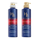 Color Brilliance Shampoo and Conditioner SET. 12.8 fl oz each Bottle. With Biotin Vivid & Protected for Gray or Color Treated Hair.