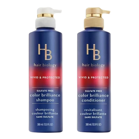 Color Brilliance Shampoo and Conditioner SET. 12.8 fl oz each Bottle. With Biotin Vivid & Protected for Gray or Color Treated Hair.