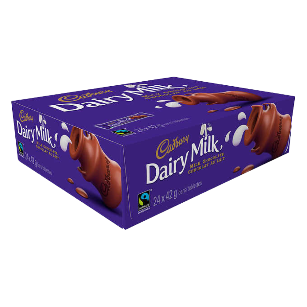 Cadbury Dairy Milk Chocolate Bars 24 × 42 g