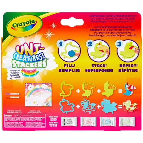 Crayola Uni-Creatures Model Magic Stackers, Unicorn Craft Kit, Gift for Kids, Ages 5, 6, 7, 8