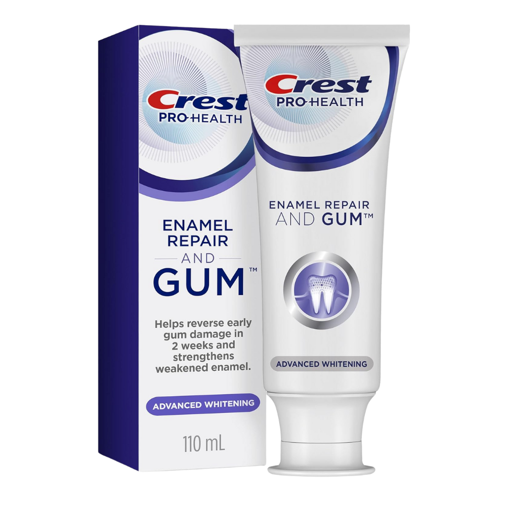 Crest Pro-Health Toothpaste, Gum & Enamel Repair Advanced Whitening, 110 mL