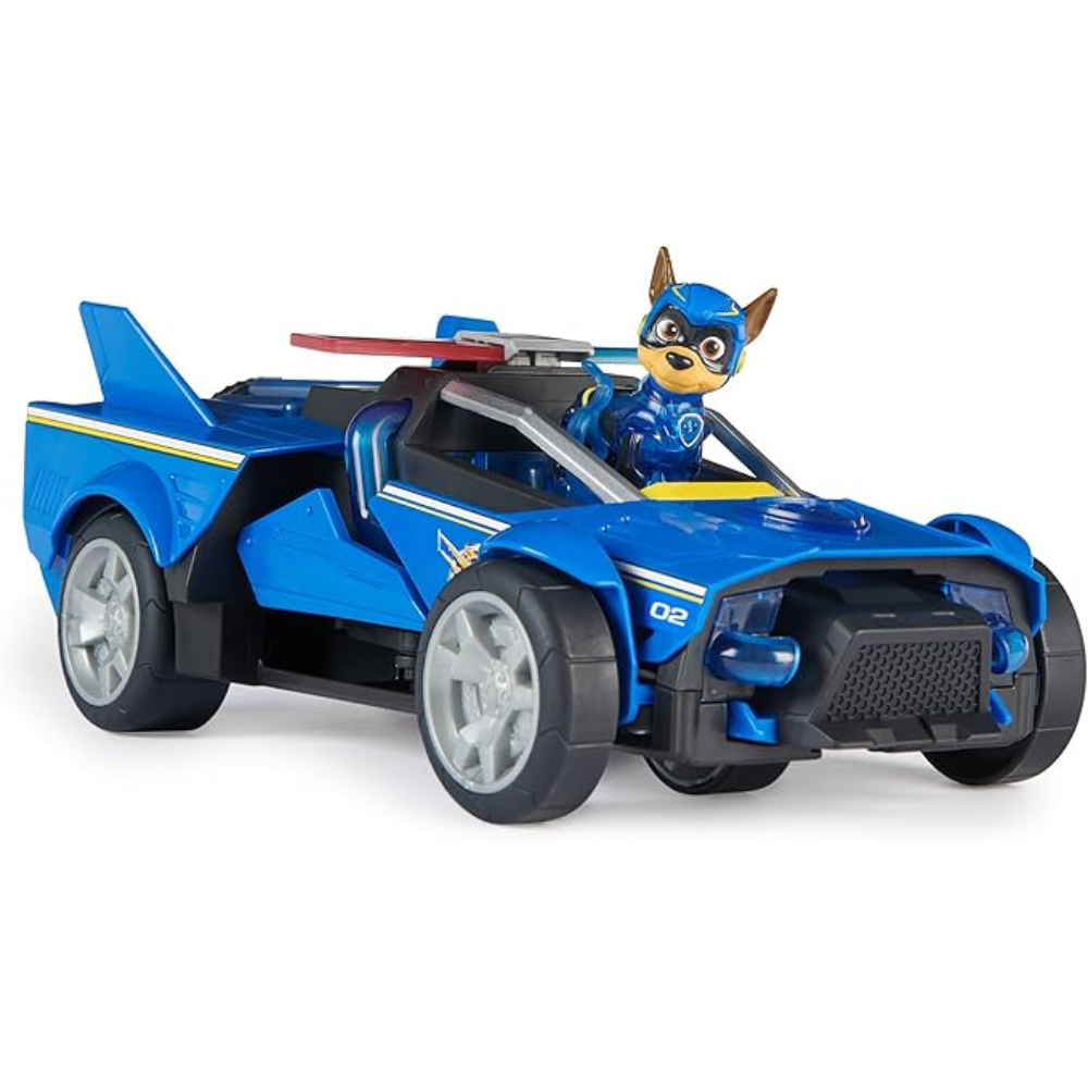 Paw Patrol – THE SUPERFILM – Transformable Deluxe Car with Paw Patrol Chase Figure