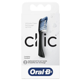 Oral-B Clic Toothbrush Replacement Brush Heads, Black, 2 Count