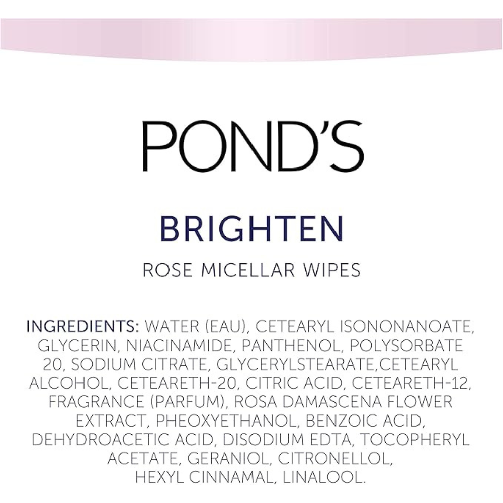 Pond's Face Ponds Brighten Facial Wipes 25 Count