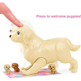 Barbie Doll & Pets,  Brunette Doll with Mommy Dog