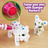Crayola Scribble Scrubbie Pets Tattoo Shop, Toy Pet Playset, Gift for Kids, Age 3, 4, 5, 6
