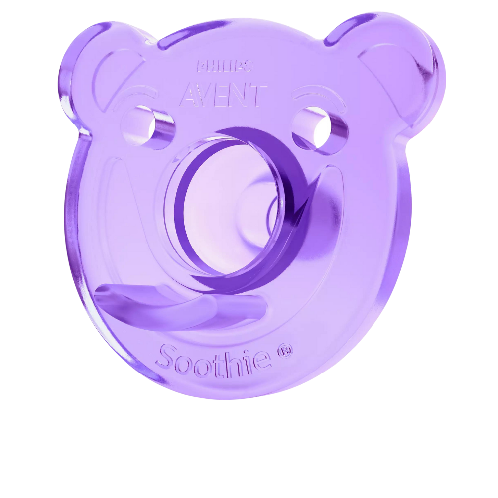 Philips Avent Soothie Shapes Pacifier, Pink/Purple, 3-18 Months