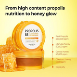 SOME BY MI Propolis B5 Glow Barrier Calming Mask - 3.52Oz, 100g - Made from Panthenol and Honey Extracts for Sensitive Skin - Calming Effect and Strengthen Skin Barrier - Korean Skin Care