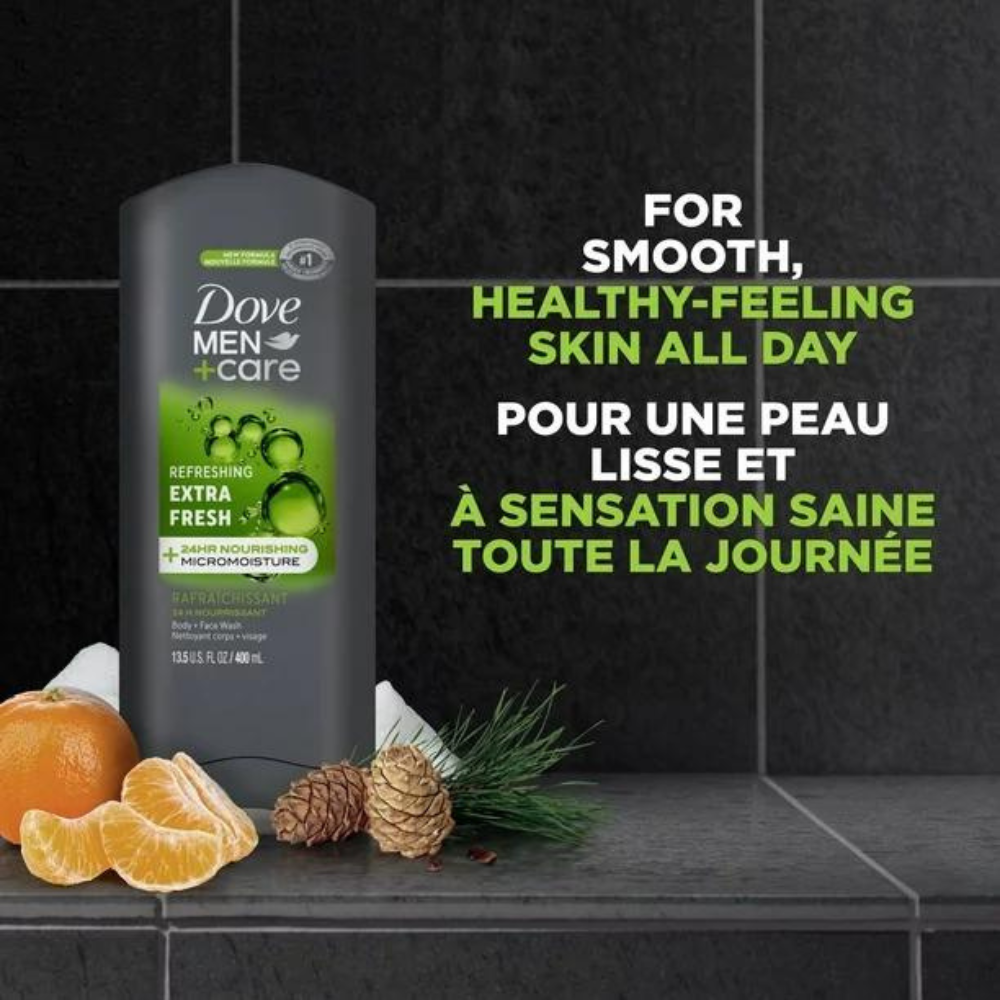 Dove Men+Care Extra Fresh Body & Face Wash, 400 ml Body & Face Wash