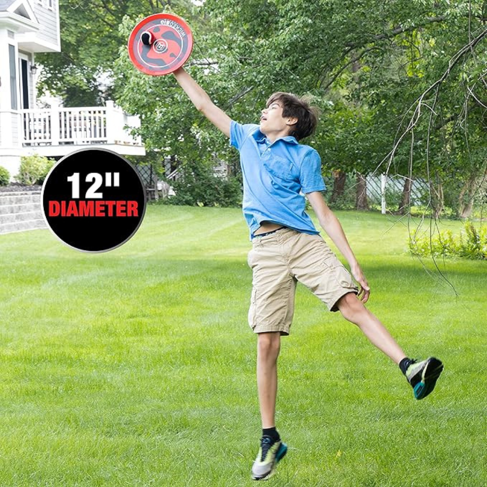 Wicked Big Sports Giant Catch and Toss Game for Outdoor Play in The Backyard, Park Beach, Fun for All, red