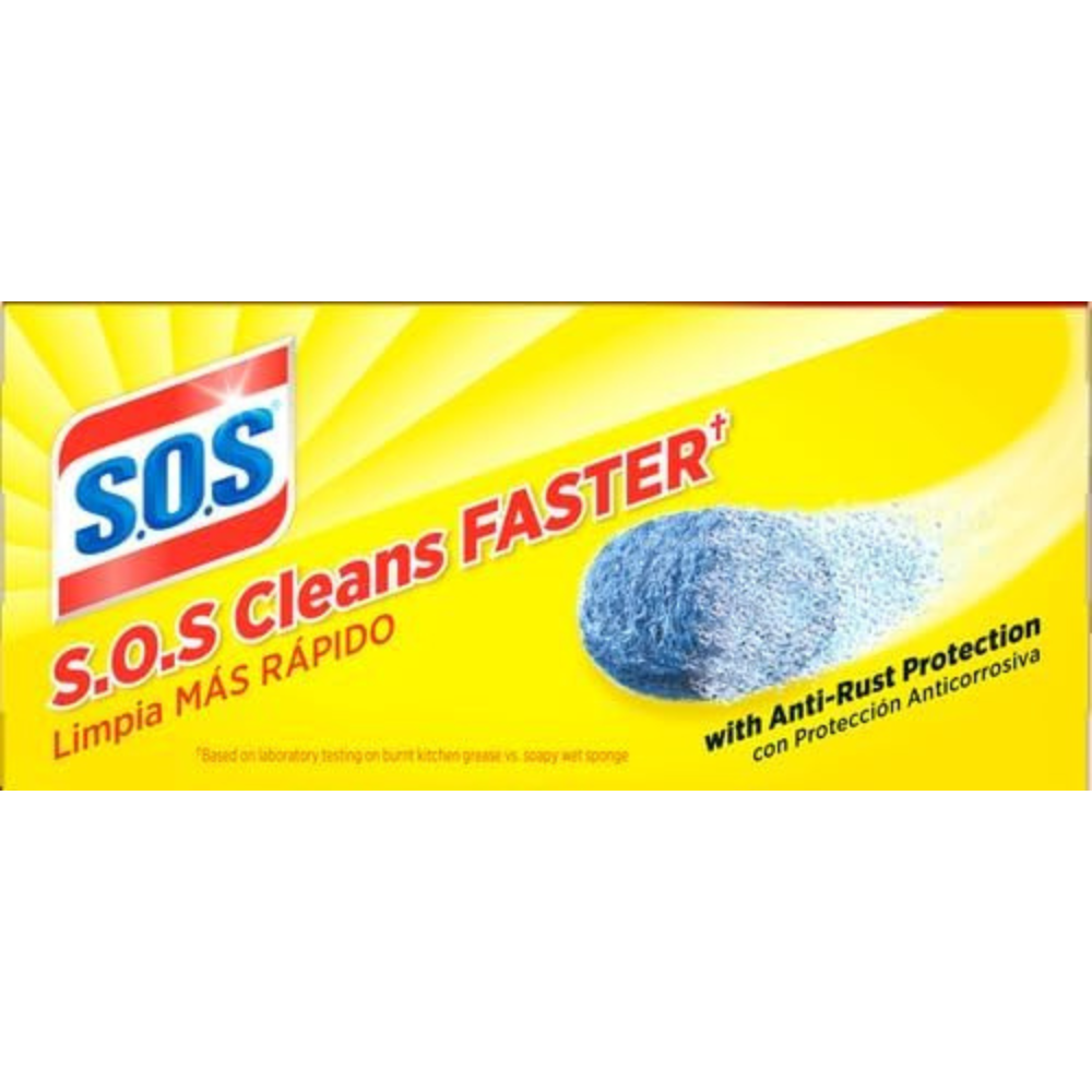 S.O.S. Steel Wool Soap Pads, 4 Count