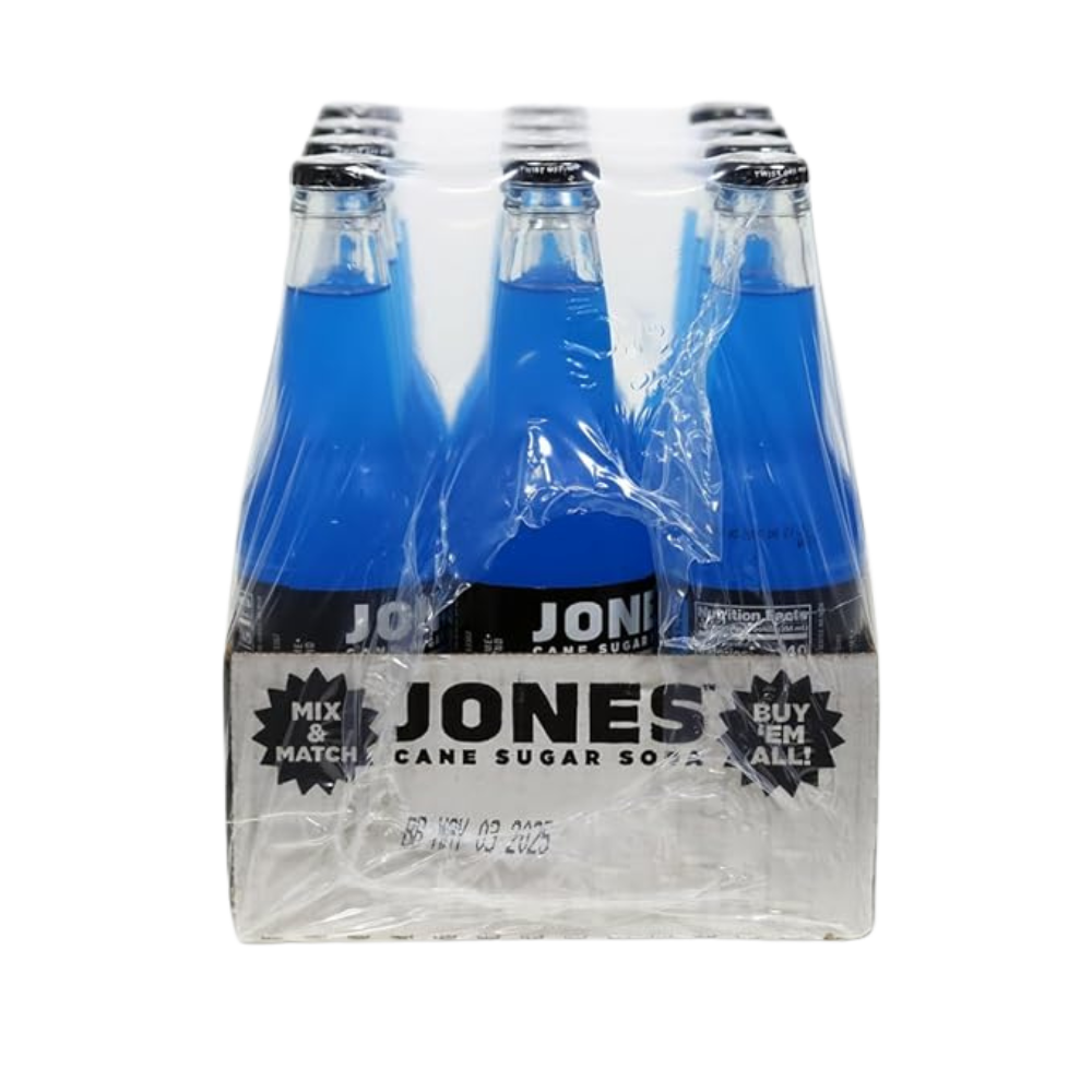 Jones Blue Bubblegum Soda Flavor (12 pack)