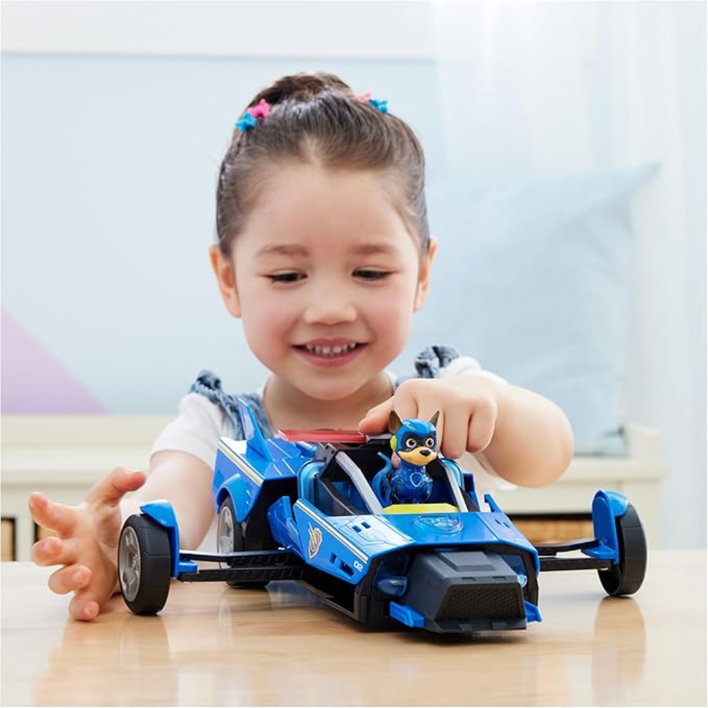 Paw Patrol – THE SUPERFILM – Transformable Deluxe Car with Paw Patrol Chase Figure