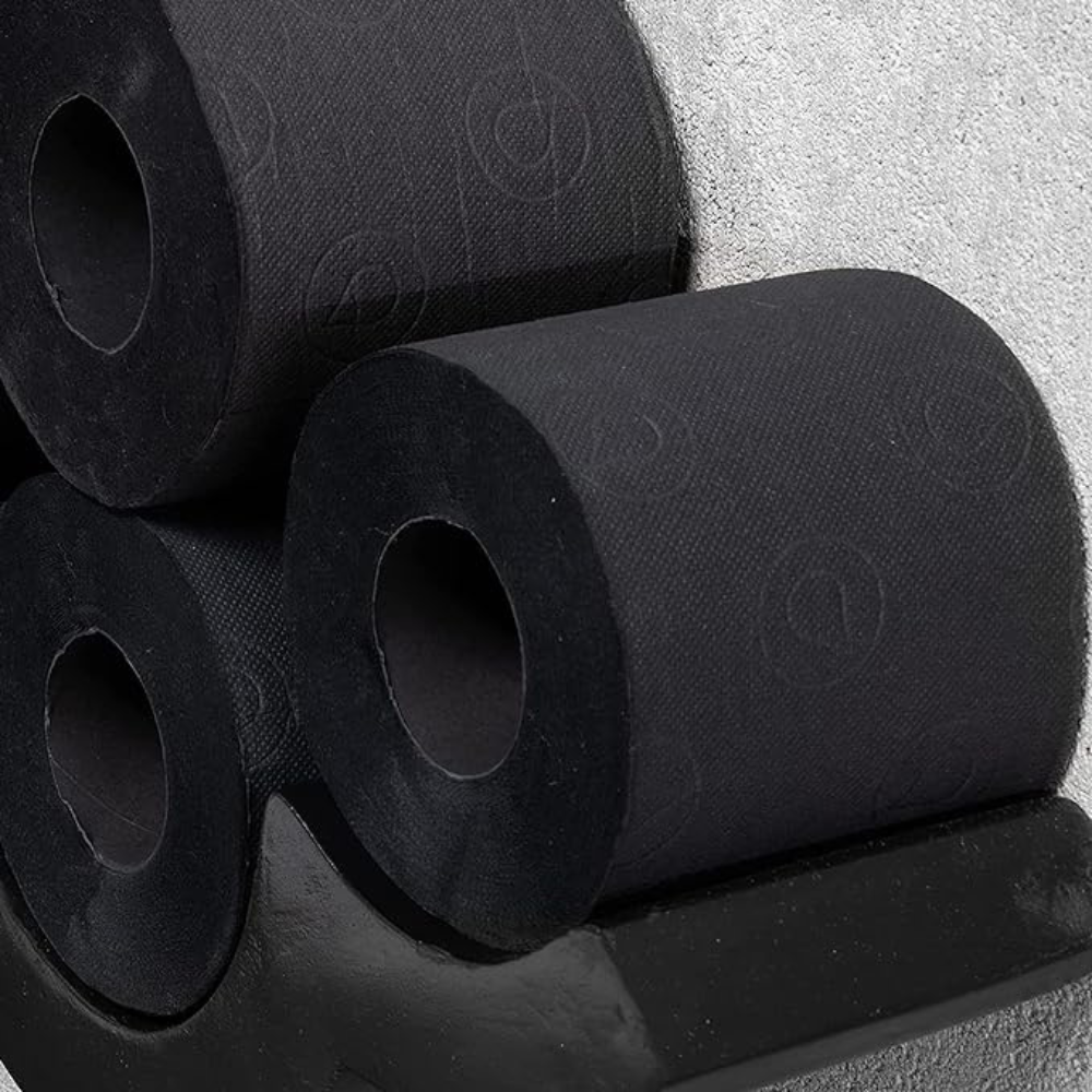 Renova H&PC-53742 3 Ply Soft Black Toilet Loo Tissue (6 Pack)