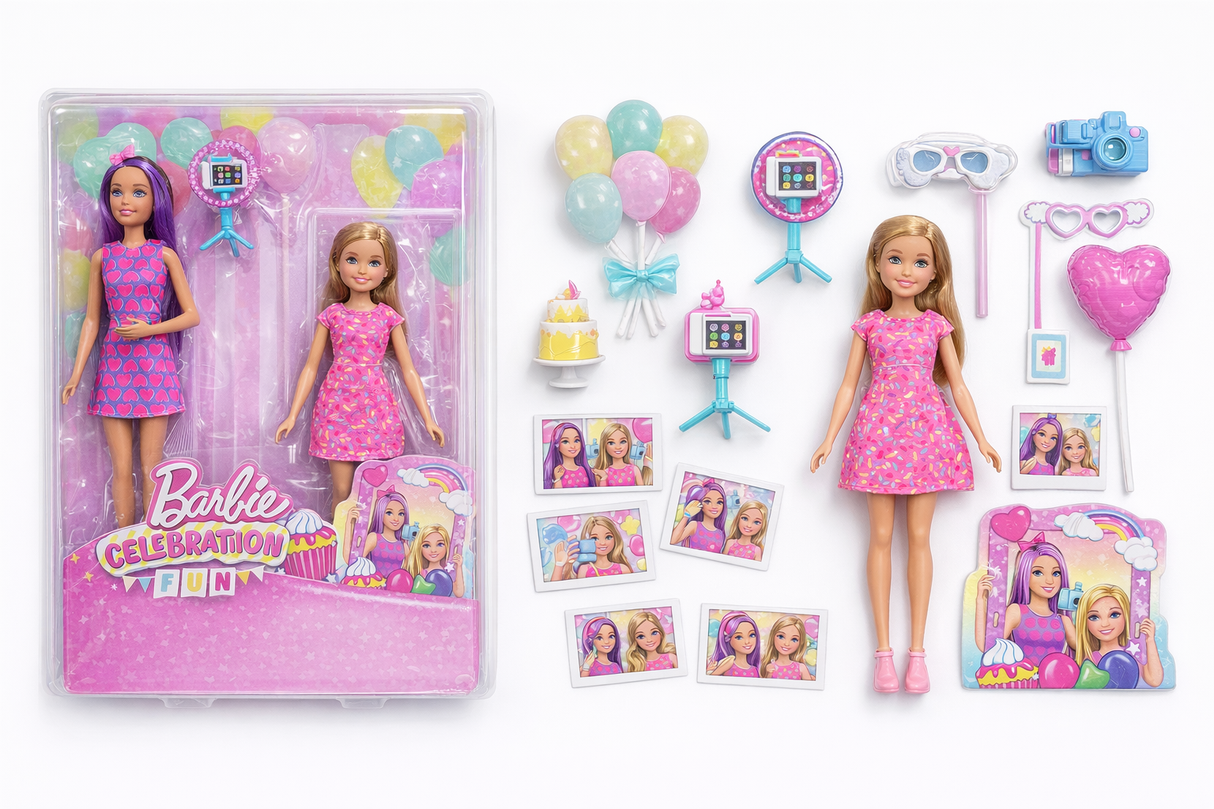 Barbie Celebration Fun Photobooth Dolls & Accessories Playset