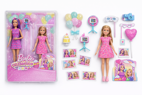 Barbie Celebration Fun Photobooth Dolls & Accessories Playset