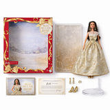 Barbie Signature 2025 Holiday Barbie Collectible Fashion Doll – Gold & White Gown