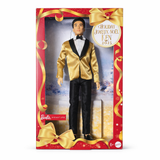Barbie Signature 2025 Holiday Ken Collectible Fashion Doll (Gold Jacket)