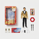 Barbie Signature 2025 Holiday Ken Collectible Fashion Doll (Gold Jacket)