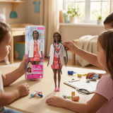 Barbie You Can Be Anything Doctor Doll – Floral Dress & White Coat