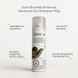 Dove Brunette Brilliance Advanced Dry Shampoo 142g