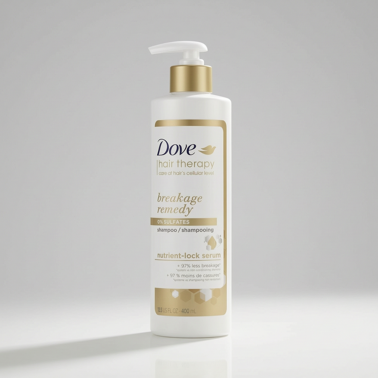 Dove Hair Therapy Breakage Remedy Shampoo with Nutrient-Lock Serum 400ml