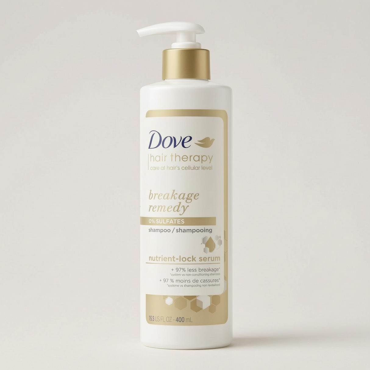 Dove Hair Therapy Breakage Remedy Shampoo with Nutrient-Lock Serum 400ml