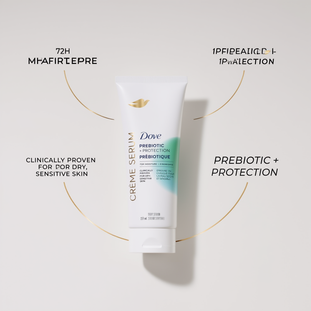 Dove Prebiotic + Protection Crème Body Serum 237ml