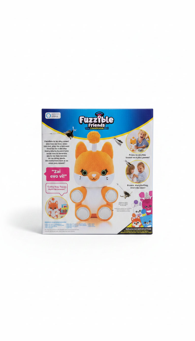 Fuzzible Friends Cubby the Fox – Alexa Connected Plush Light Up Toy