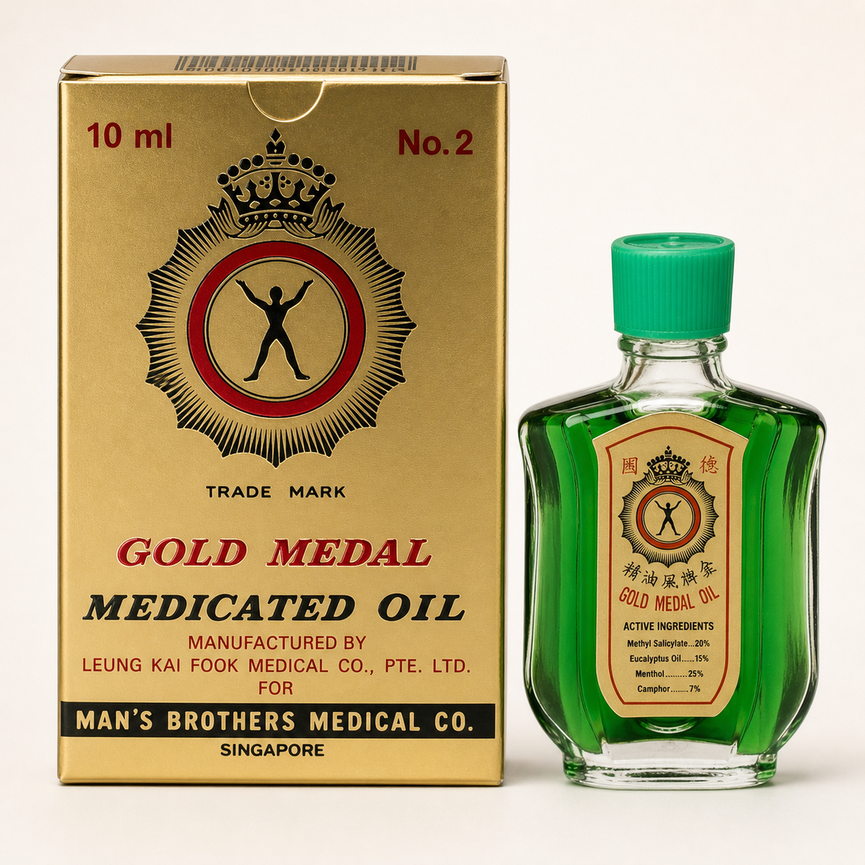 Gold Medal Medicated Oil with Refreshing Aroma 10ml