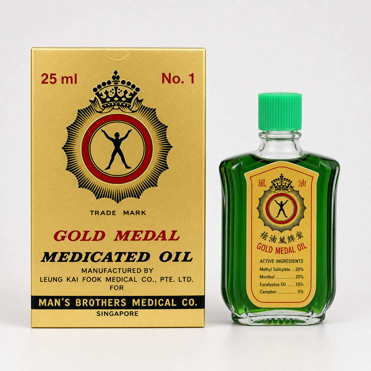 Gold Medal Medicated Oil with Refreshing Aroma 25ml