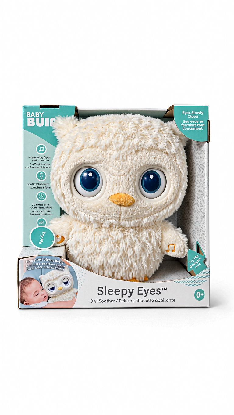 Gund Baby Sleepy Eyes Owl Soother – Animated Plush Nightlight
